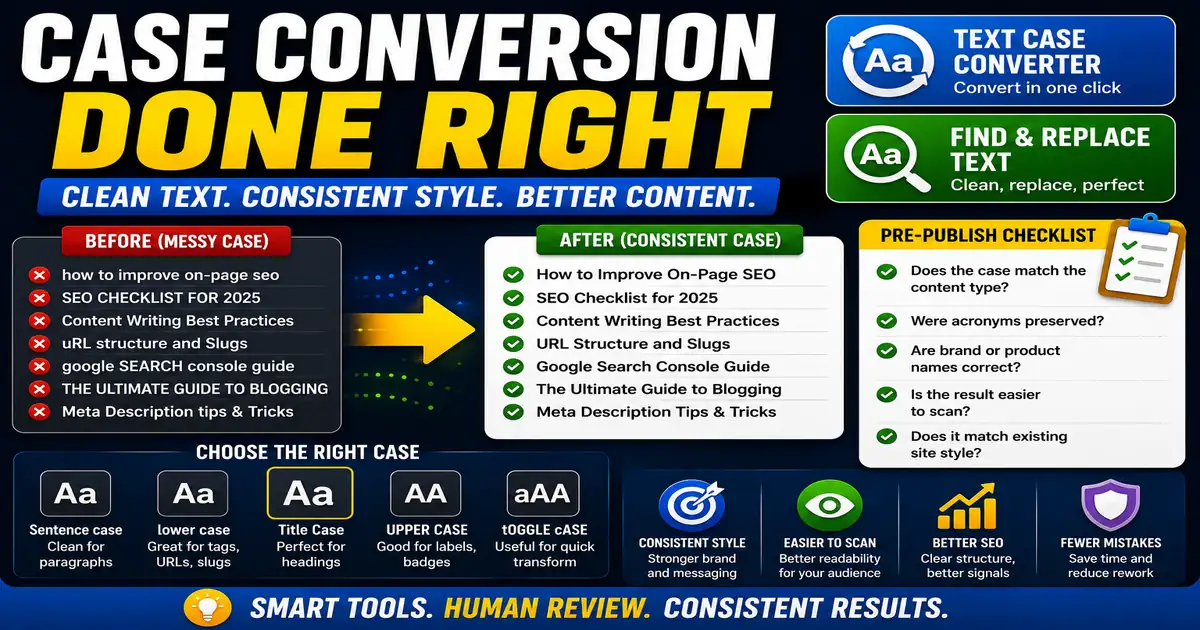 How Text Case Converters Save Time in Content Editing
