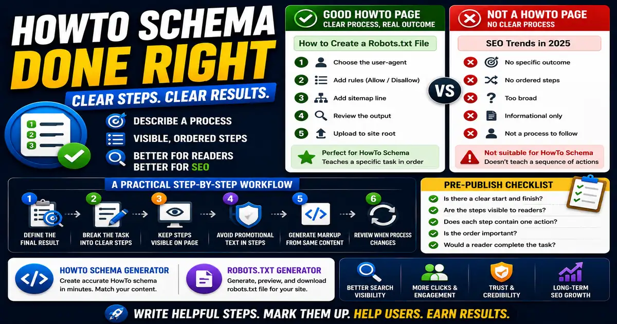 HowTo Schema: When and How to Use It Correctly