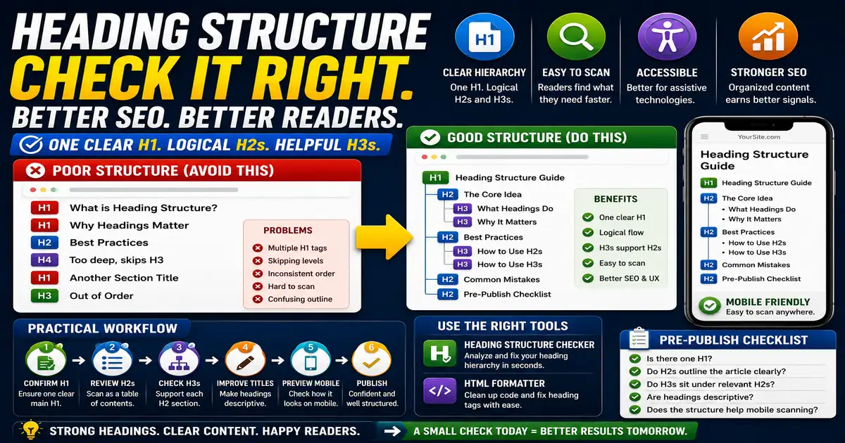 How to Check Heading Structure Before Publishing