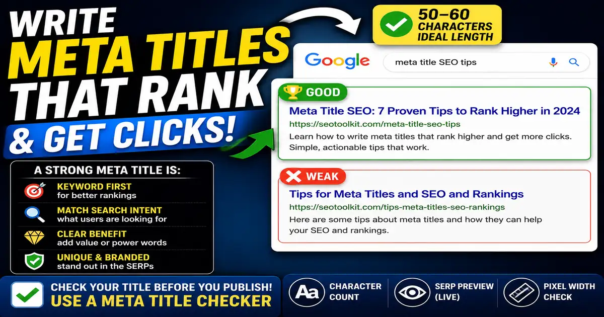 How to Write Better Meta Titles for SEO