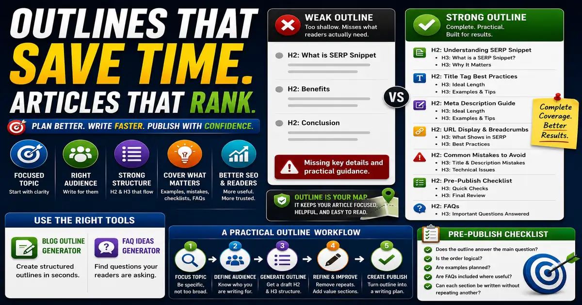 How to Generate Better Blog Outline Ideas