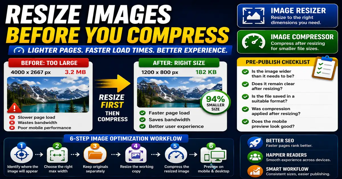 Image Resizing for Faster Blog Pages