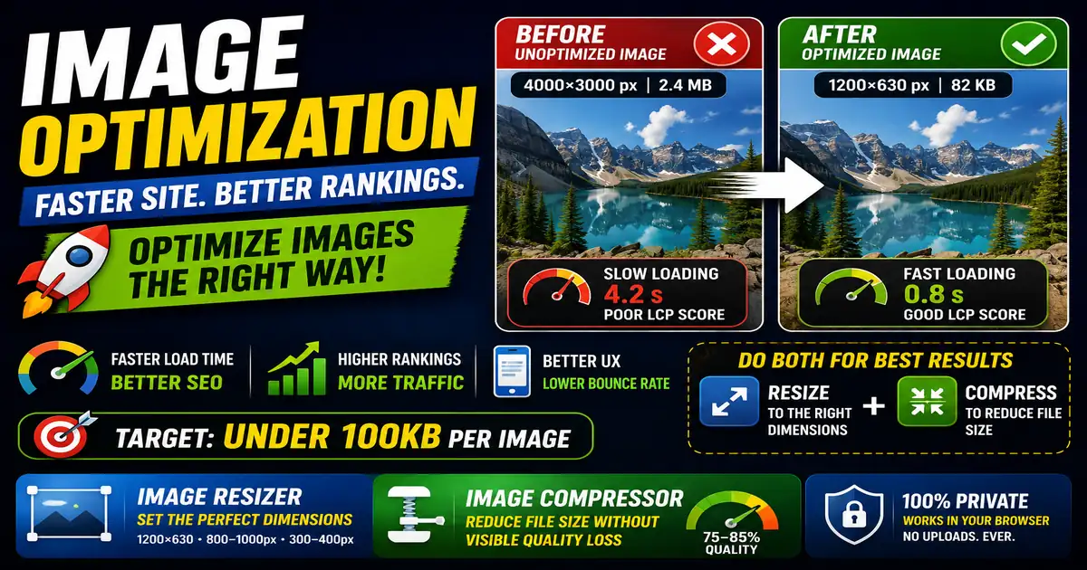 How to Compress and Resize Images for Faster Blog Pages