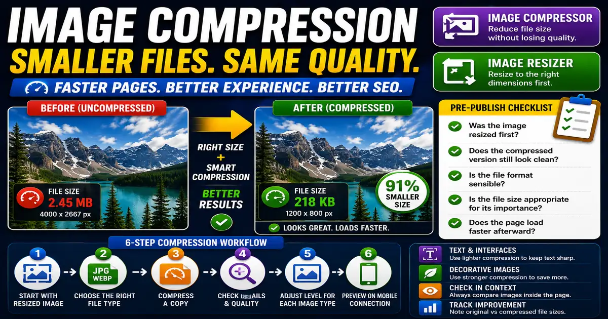 Image Compression Tips for Better Page Speed
