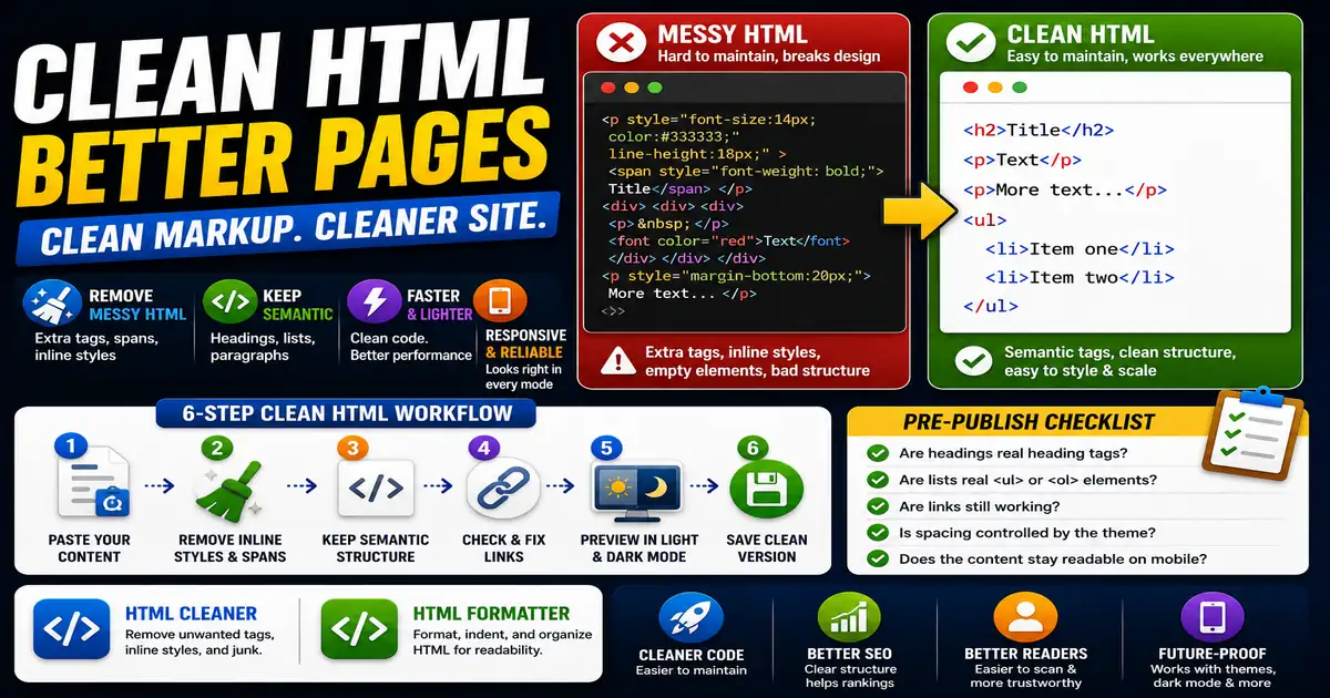 Why Clean HTML Matters for Better Website Content