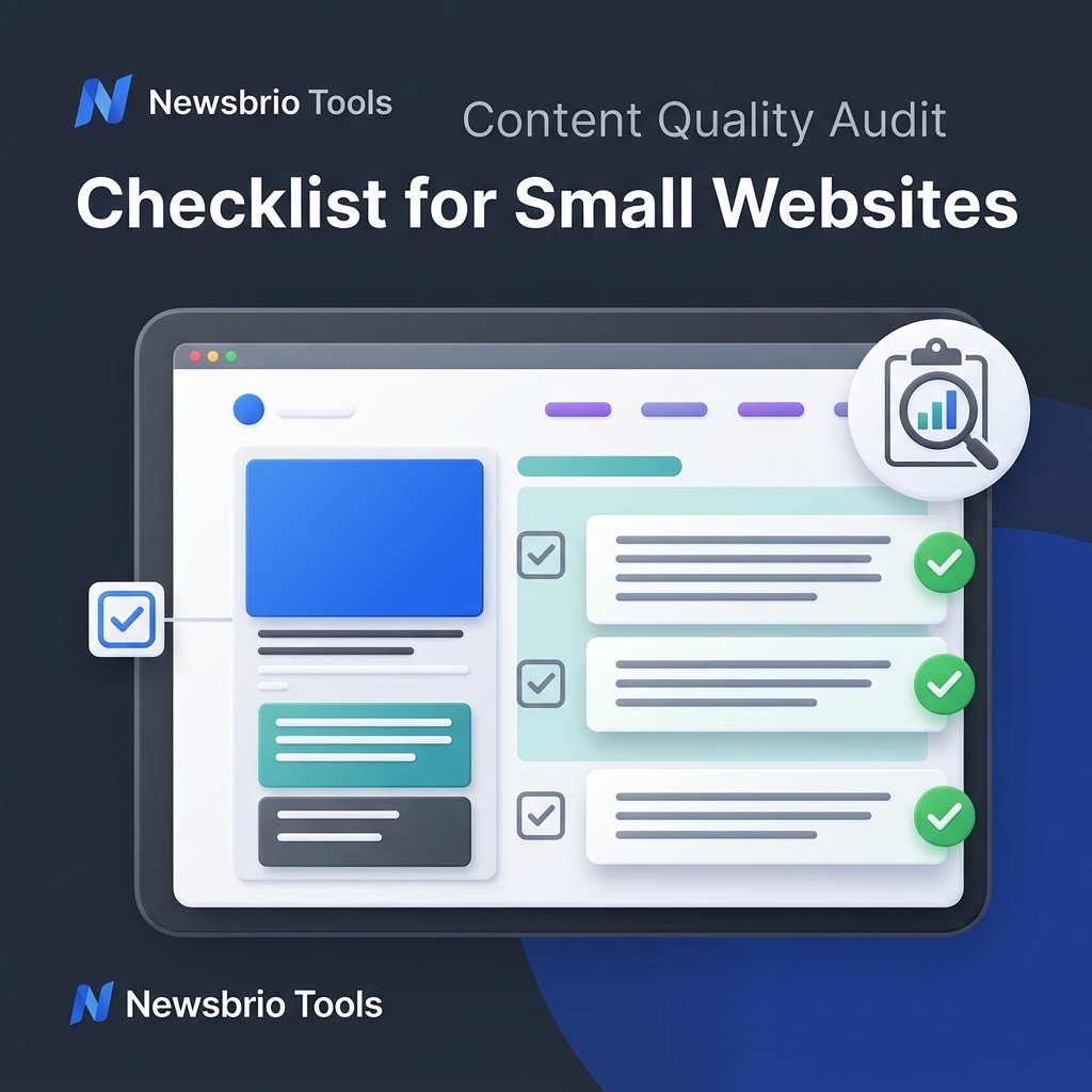 Content Quality Audit Checklist for Small Websites
