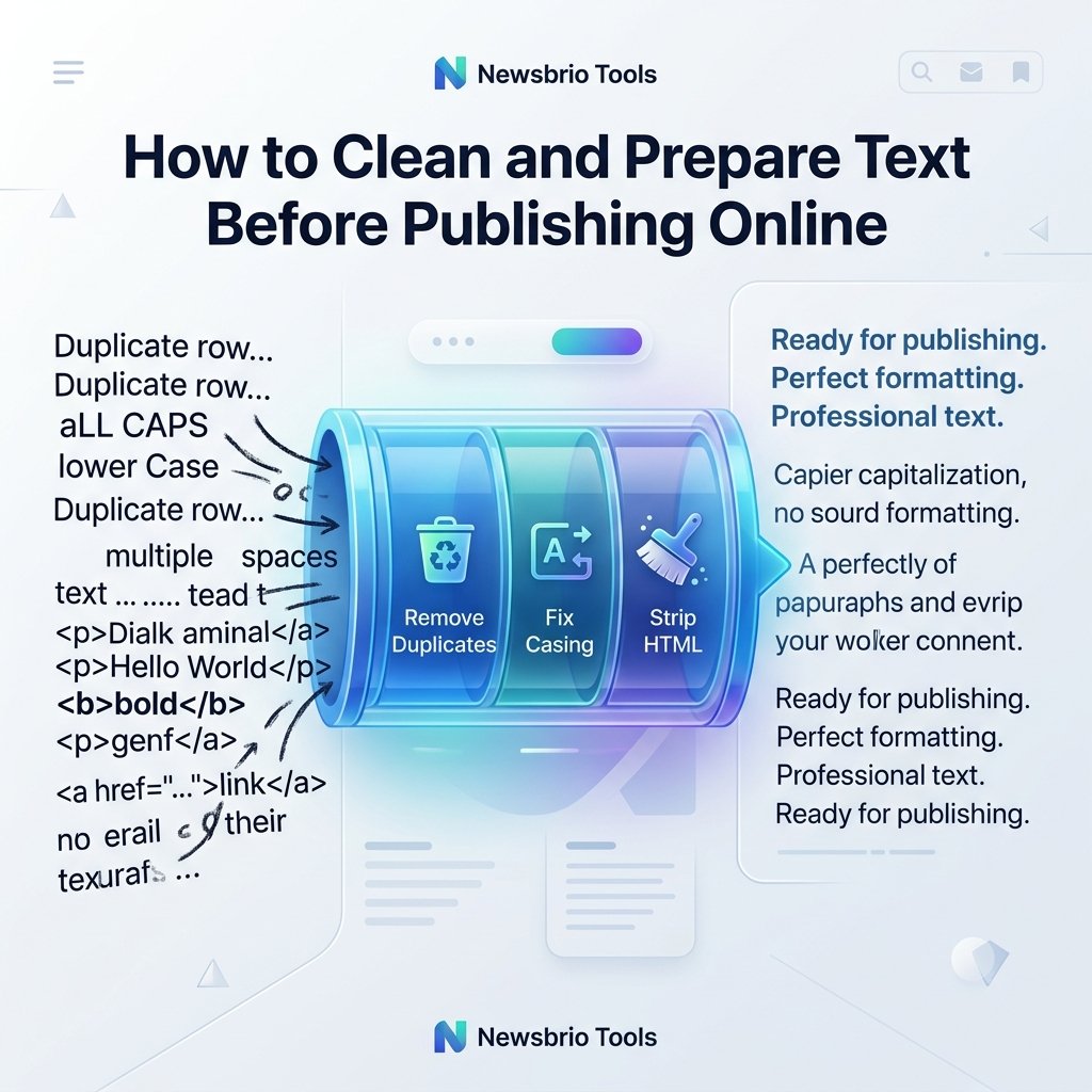 How to Clean and Prepare Text Before Publishing Online