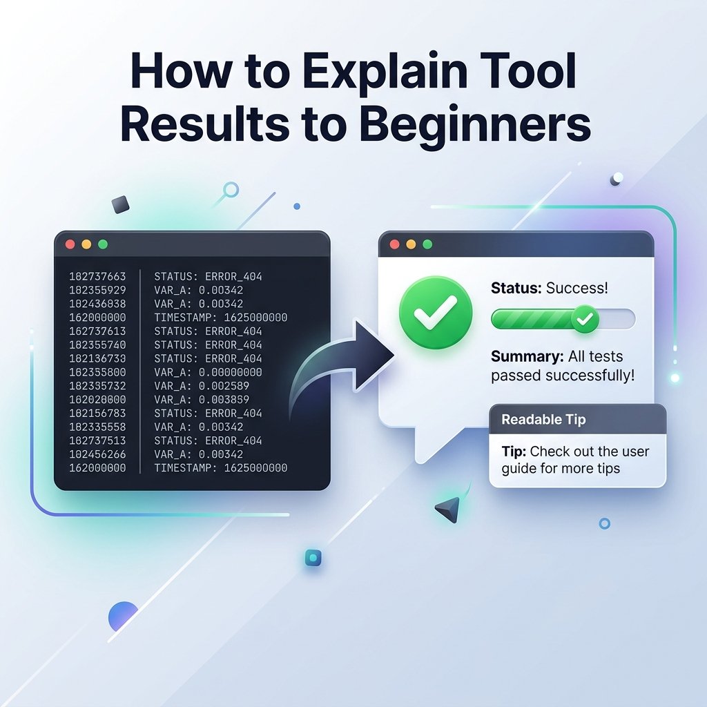 How to Explain Tool Results to Beginners