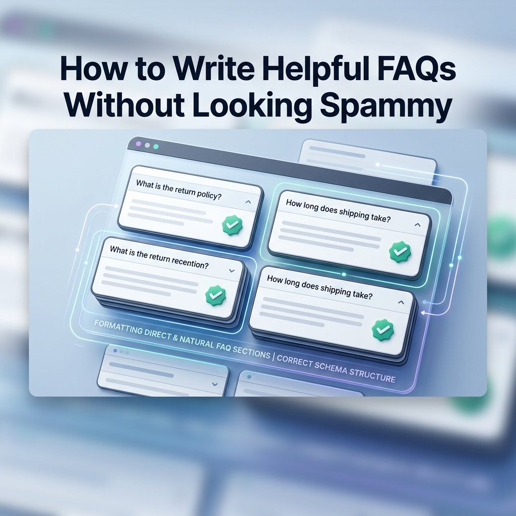 How to Write Helpful FAQs Without Looking Spammy