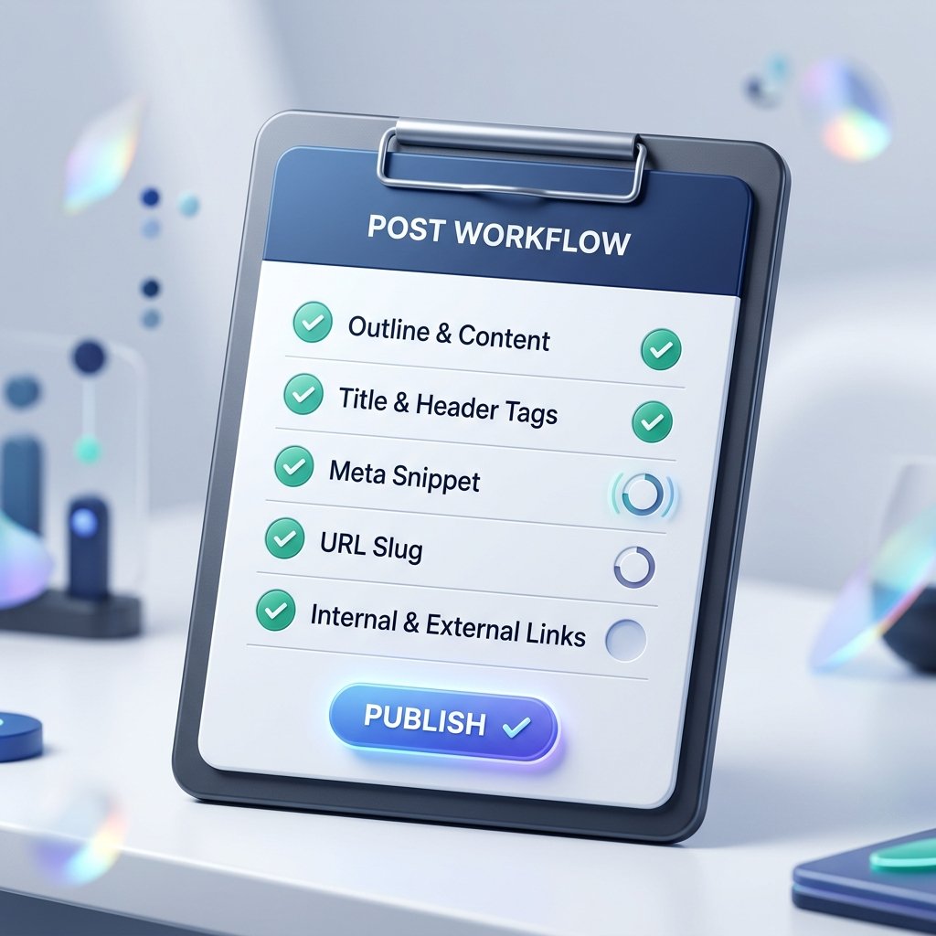 How to Build a Pre-Publish Workflow for Blog Posts